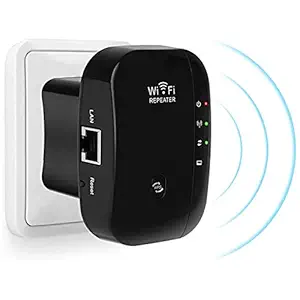 Wi-Fi Extender Signal Booster Wi-Fi Singal Range Repeater Up to 300Mbps Improves Wireless Coverage Access Point Integrated s LAN Port
