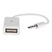 Produktbild Kobwa 3,5 mm Stecker Jack Audio Adapter AUX Kabel USB 2.0 Konverter Kabel Line für KFZ MP3 (18 cm)
