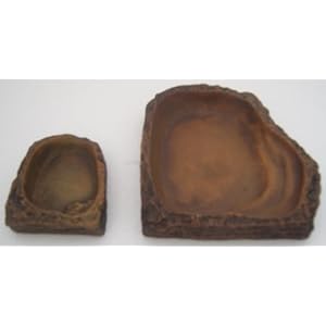 Reptilieneckfutterschalen-2er Set Maße 17x16x3,5cm WD1000