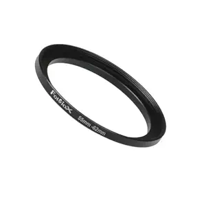 Fotodiox Metal Step Up Ring, Anodized Black Metal 55mm-62mm, 55-62 mm