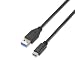 Produktbild Nanocable 10.01.4001 – Kabel 3 A USB-C auf USB 3.1, Verwendung Primär Gerate, Tables, Datenübertragungsrate bis zu 10 Gbps. Bis zu 3 Ampere, Ladezeit, Gen2, Stecker auf Stecker, Typ UC/M-A/M, schwarz, 1 mts