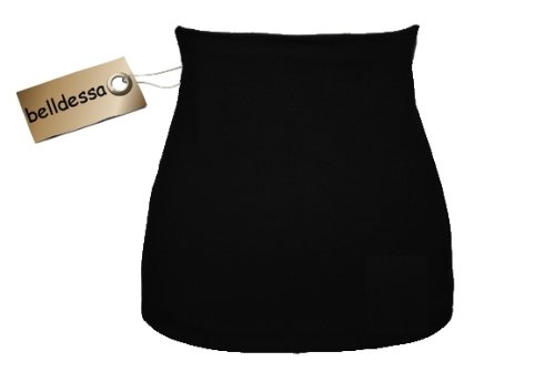 Preisvergleich Produktbild 3 in 1: Jersey - Nierenwärmer / Shirt Verlängerer / modisches Accessoire - schwarz uni Frau XXXL