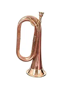 Music World Bugle Brass and Copper Instrument for Boy Scouts, Military, Student