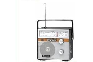 LIME SHOP Steepletone Heartbeat FM/MW Retro Radio - Black Leather Finish - 1960s Style