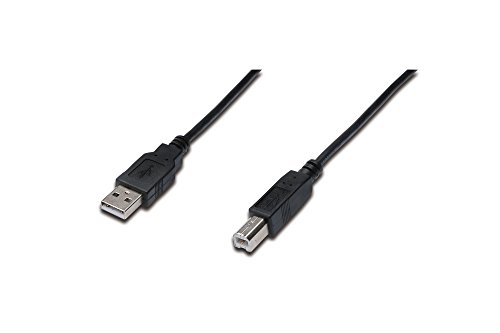 ASSMANN Electronic 3m USB 2.0 - Cable USB (3 m, USB A, USB B, 2.0, Male Connector/Male Connector, Negro)