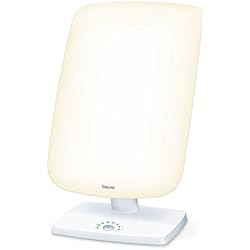 Beurer TL 90 Lampe de luminothérapie | 10 000 lux | Simulation de la lumière du jour | Réglage d'inclinaison en continu | Affichage de la durée de traitement | CE médical