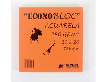Econobloc acuarela Michel 280g (20x20 cm)