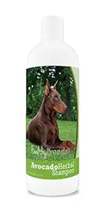 Healthy Breeds Herbal Avocado Dog Shampoo for Dry Itchy Skin for Doberman Pinscher - Over 100 Breeds - Flea and Tick Product Safe - For Dogs with Allergies or Sensitive Skin - 16 oz