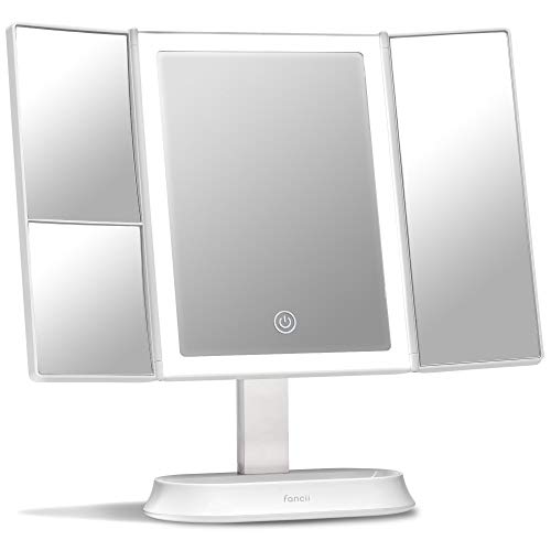 Large makeup mirror with natural led lights