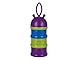 Tofern BPA free Cute Cartoon Hexapod Shell Portable Baby Infant Feeding Milk Powder &Food Bottle Container 3 Cells Grid Box - Deep Color