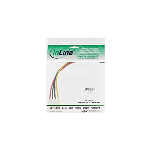 InLine SATA Stromadapterkabel, 1x 13,34 cm (5,25 Zoll) Buchse an 15pol SATA Stecker, nach oben abgewinkelt - 2