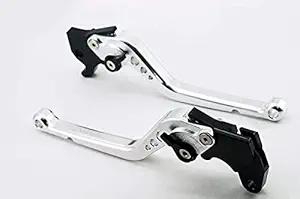 AOW Bikes Yamaha FZ FAZER Moxi Regular Adjustable Brake Clutch Levers (Silver)