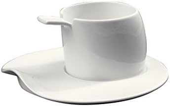 Deagourmet 198, Field 2 Breakfast Cups and 2 Saucers in Porcelain White