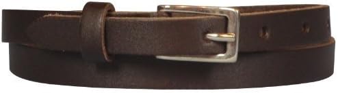 Real Leather Narrow Belt 1/2 Wide