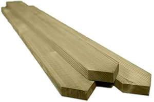 Ruby Pointed Top Picket Pales - Treated Wooden Fencing 2ft (600mm) High (40)