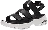 D'LITES ULTRA FAB LIFE Skechers D\'lites Ultra-Fab Life, Sandalias de Punta Descubierta para Mujer, Negro Black, 37 EU
