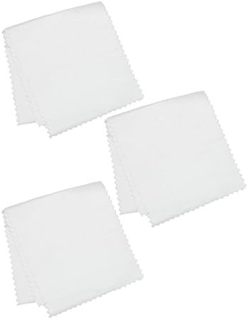 3 D Belt Company Leather Maintenance Shine Cloth (Pack of 3), White