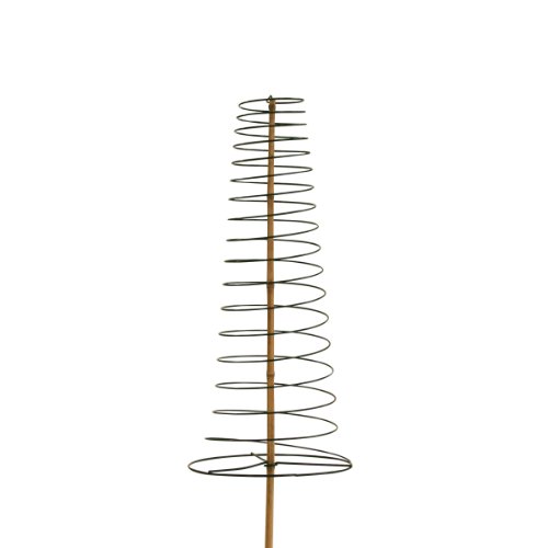 Xclou Garden Pflanzstab Spiralstütze aus Draht Mehrfarbig, Ø Draht ca. 3,2 mm, unterer, Ø ca. 30 cm, max. 150 cm hoch