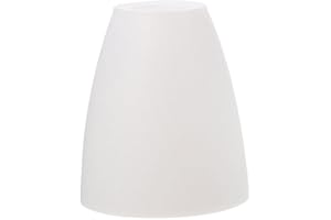 HOMSFOU Lampenschirm Kunststoff Kunststoff Lampenschirm Wandleuchte Abdeckung Flachkopf Lampenschirm Ersatz Für Kronleuchter Pendelleuchte Weiß Austausch Des Lampenschirms Kunststoff