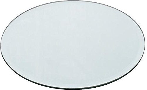 Glasplatte MIRROR Spiegel Glas Platte Teller Kerzenplatte flach rund, Ø 20 cm