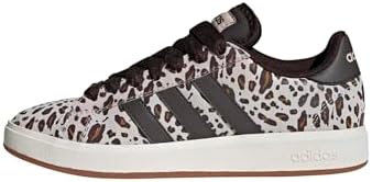 adidas Donna Grand Court Base 00s Shoes, Crystal Linen/Aurora Coffee/Core White, 36 2/3 EU