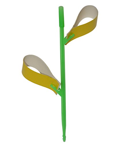 18 Stück Gelbtafeln Gelb-Sticker Fliegenfänger Sticker inkl. Stäbe zu Befestigung - 4