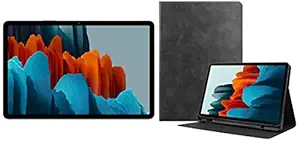 Samsung Galaxy Tab S7 (27.81 cm (11 inch) 120 Hz Display, 6 GB RAM, 128 GB Internal, S-Pen in Box, Wi-Fi Only) - Mystic Black + Cover Tablets
