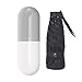 Produktbild HLCUI Mini Capsule Regenschirm Umbrella Folding Travel UV-Sonnenschirm Ultraleicht Mit Wetterfest Für Reisen Im Freien,Black-OneSize