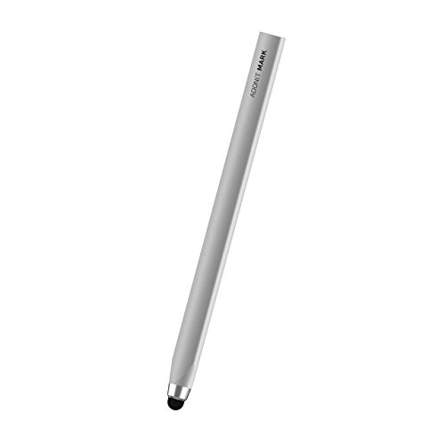 Adonit Mark kapazitiver Eingabestift in silber für Apple iPhone/iPad/Tablet [Aluminium | Weiche Gummispitze] – ADMS - 2