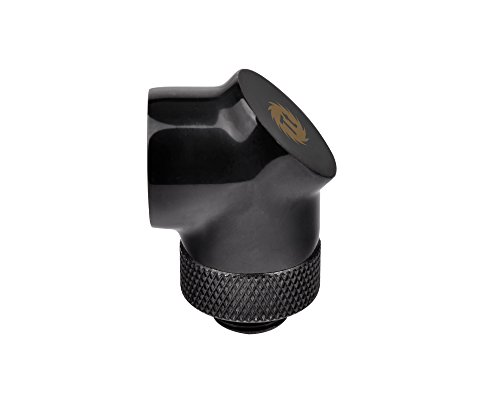 Thermaltake Pacific G1/4 90 Degree Adapter - Refrigeración por Agua, Color Negro