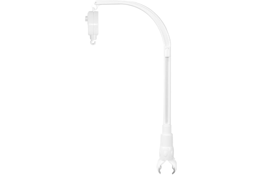 AFUNTA 23 Inch Claw Mobile Bed Bell Holder with Music Box, Adjustable Holder DIY Toy Decoration Hanging Arm Bracket Bed Stent Set Nut Screw