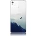 Produktbild Hülle für Sony Xperia Z2, Vandot 1X 0.5MM 3D HD Exklusive Ultra Thin Leicht TPU Silikon Hülle Matt Für Sony Xperia Z2 Muster Pattern Protektiv Case Skin Back Cover Tasche Anti Finger Kratzfeste Premium Shell Slim Etui Schale Bumper Transparent Klar - Druck Landschaft 3D Free Adler Mountain schweben Fly