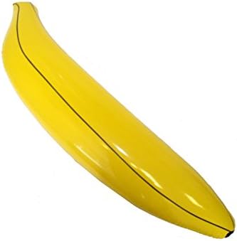 Angies Inflatable Blow Up Toys Banana Guitar Monkey Boom Box Halloween Stag Hawaiian Fancy Dress Party (Inflatable Banana 80 cm)