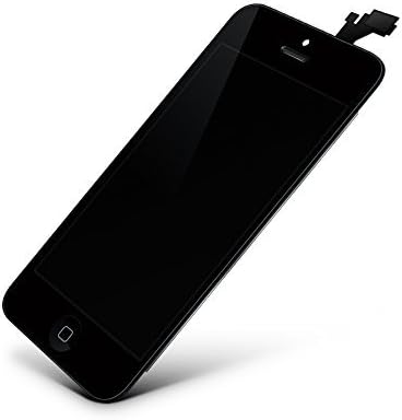GIGA Fixxoo compatible with iPhone 5 Replacement Single Screen LCD (no Kit); with TouchScreen, Retina Display Glass, Camera & Proximity Sensor; Easy Repair Video Guide Installation DIY - Black