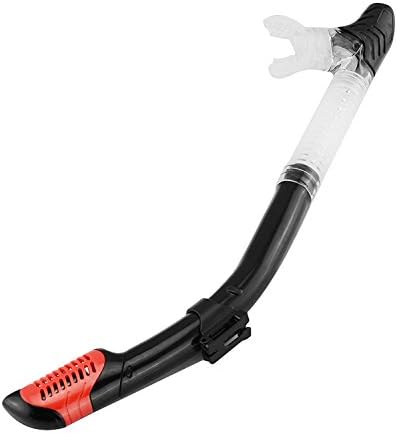 Anpress Full Dry Top Snorkel Dry Snorkel with Silicone Mouthpiece and Purge Valve for Snorkeling and Scuba Diving