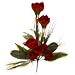 Produktbild Rosen-Amaryllis Gesteck, 11 Blüten, 80 cm x 60 cm - Rot (künstlich)