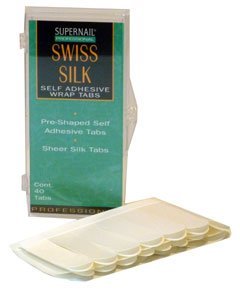 SuperNail 100% Swiss Silk Wrap Self-Adhesive Tabs