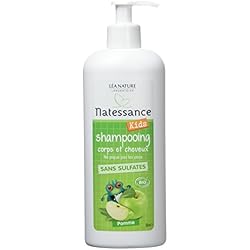 Natessance Kids Shampooing Corps et Cheveux Pomme sans Sulfate 500 ml