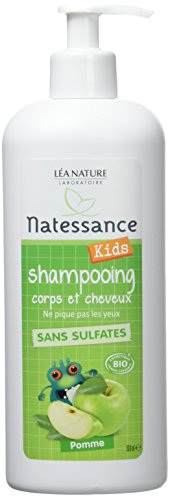 Natessance Kids Shampooing Corps et Cheveux Pomme sans Sulfate 500 ml