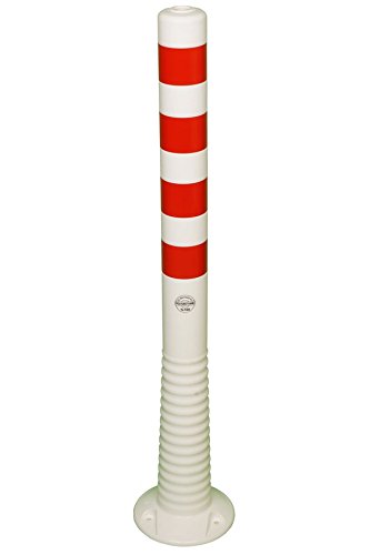Preisvergleich Produktbild Temka 12231 UV Flexipfosten UV-beständig, Weiß / Rot