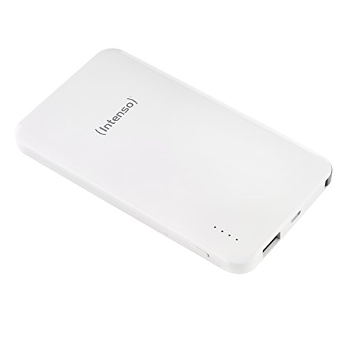 Intenso 7335532 Powerbank S10000-i Dual Slim externes Ladegerät (10000mAh, für Smartphone/Tablet PC/MP3 Player/Digitalkamera/Apple iPhone/iPad) inkl. Apple Lightning Kabel weiß