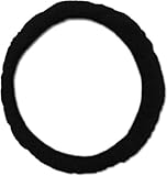 Lenkradbezug Lammfell schwarz