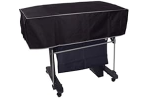 Perfect Dust Cover Housse anti-poussière courte en nylon noir compatible avec les imprimantes HP DesignJet T630 et HP DesignJet T650 grand format sans fil traceur 36 pouces, antistatique et étanche