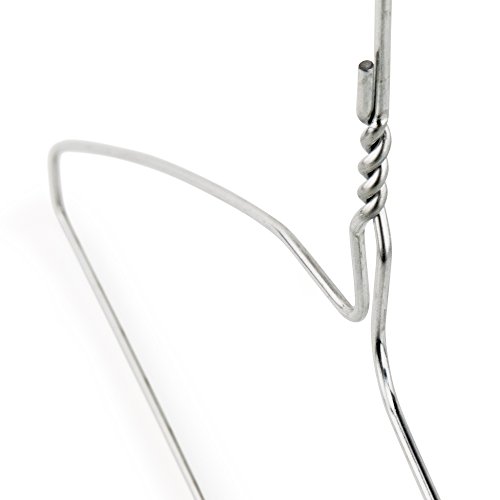 Hangerworld 10 Stück verzinkte Silber Metall Kleiderbügel – Für den Heimgebrauch, Reinigungen oder Einzelhändler – ca. 41cm. - 3