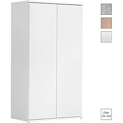 mokebo® 'La Mince' Meuble de Rangement, Armoire, Armoire de Bureau, Meuble Multi-usages en Plusieurs Couleurs, Made in Germany & expédition climatiquement Neutre, Unique, Blanc Mat