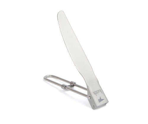 Keith Titan Klapp Besteck Camping Loffel,Spork Abendessen Gabel und Messer - 4