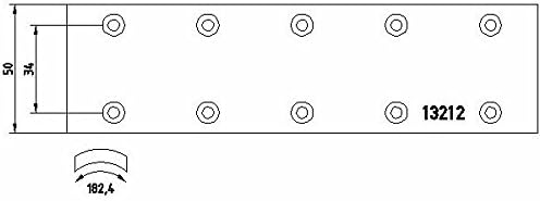 TMD Friction Services 1321201 Brake Lining Kit, drum brake