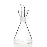 Capacidad: 125 ml. Aceitera vinagrera antigoteo de cristal - forma cónica - capacidad 125ml.