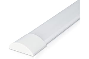 ‎HOFTRONIC HOFTRONIC - LED Lichtleiste 30cm 10W Integrierte Röhrenlampe 4000K neutralweiß 1200lm Super Hell 30000h LED Langfeldleuchte 300x74x25mm (LxBxH) Deckenleuchten garagenbeleuchtung