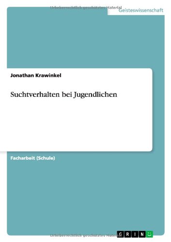 Suchtverhalten bei Jugendlichen